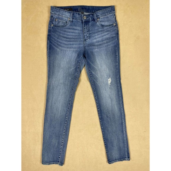 Kut from the Kloth Denim - Kut From The Kloth Kathy Boyfriend Skinny‎ Jeans Womens 4 Distressed Stretch
